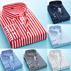 Turn-down Collar, Plus Size, Cotton Shirt, Shirt