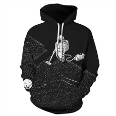 3D hoodies, Fashion, Sleeve, black hoodie
