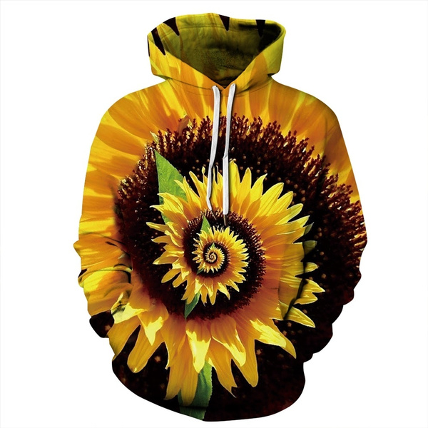 womens sunflower hoodie