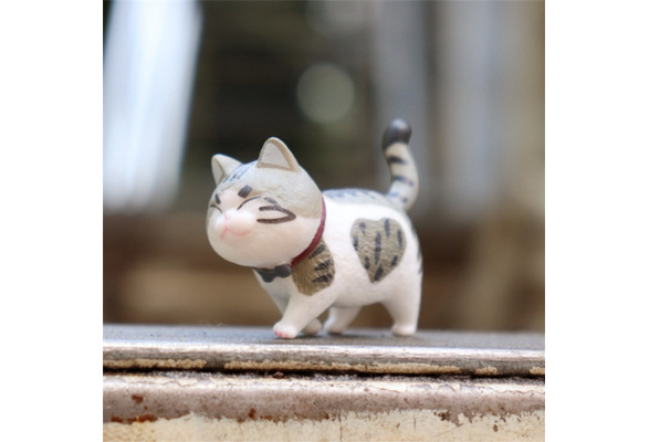 10 Pcs Mini Cat Figurine Miniature Lifelike Kitten Animal Decor Fairy Garden Toy