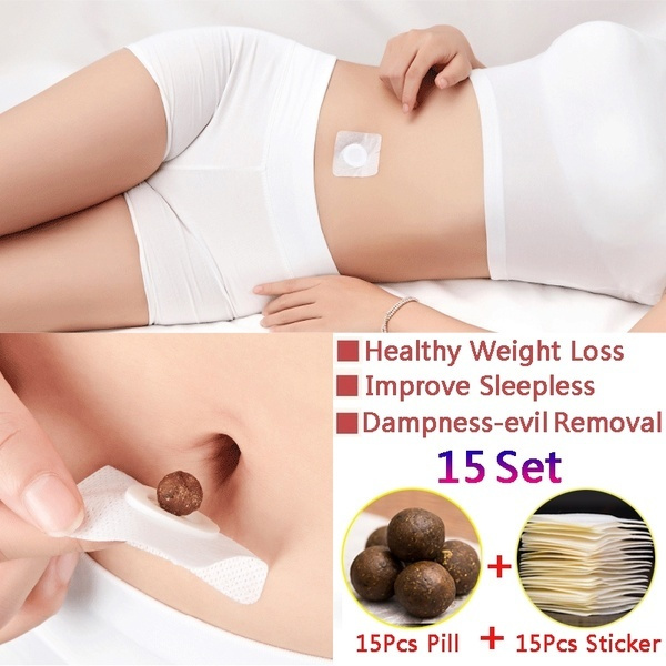 15Set Healthy Weight Loss Navel Stick Quick Slim Patch Pads Detox