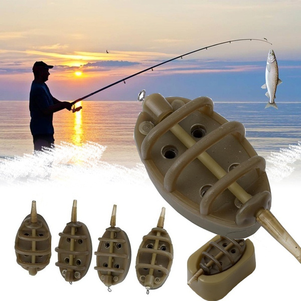 Inline Method Carp Fishing Feeder 4 Feeders 15/20/25/35g 30/40/50