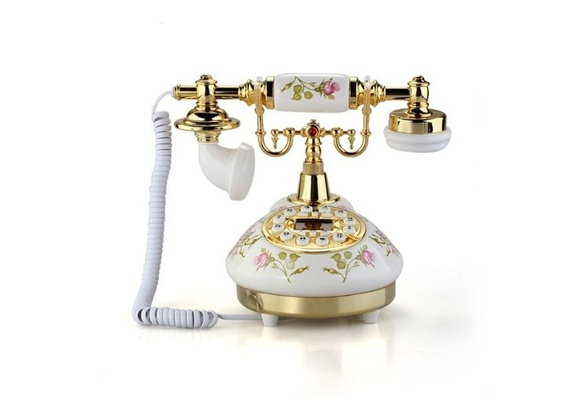 Vintage European Style Creative Fixed Telephone Retro Home Antique 