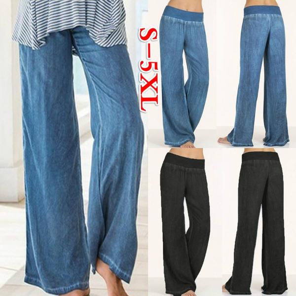 wide leg straight jeans