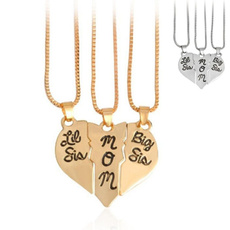 Heart, Family, gold, heart pendant