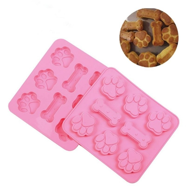 Puppy Pets Dog Paws & Bones Silicone Non Stick Cake Bread Mold Chocolate  Jelly Candy Baking Molds, Bake Dog Treats for Pets, Kids, Dog-lovers,  Kitchen Tips