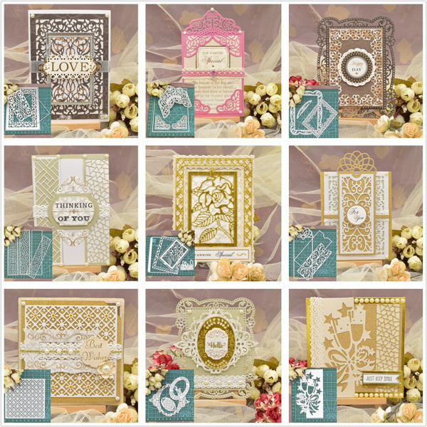 Lace Frame Dies Metal Stencil Cutting Dies for Scrapbooking Album Diy ...