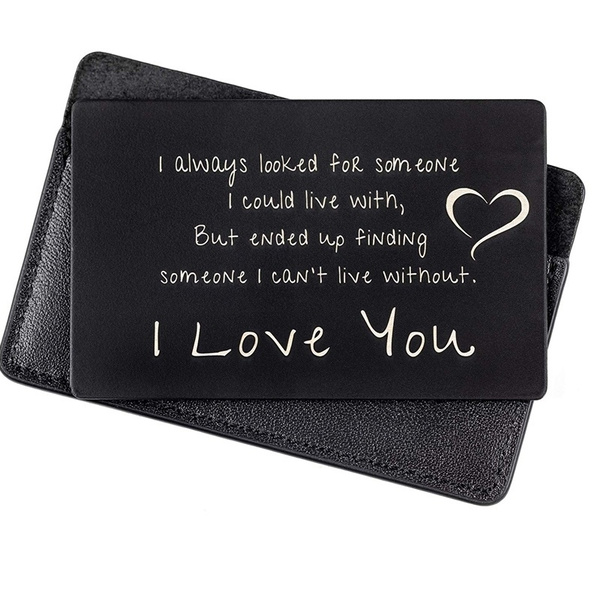 Cute Things to Get Your Boyfriend, Boyfriend Wallet Card Insert