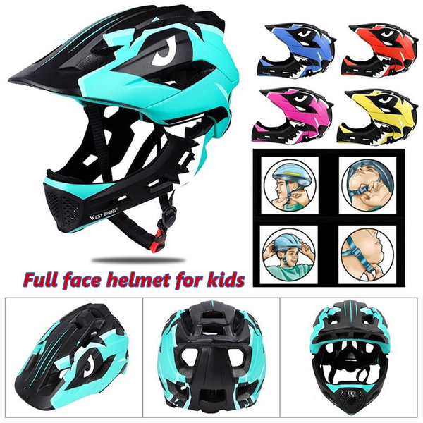 youth mountain bike full face helmet