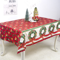 Polyester, Christmas, christmastablecloth, waterprooftablecloth