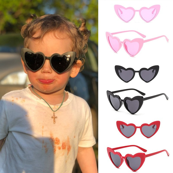 Heart shaped outlet designer sunglasses