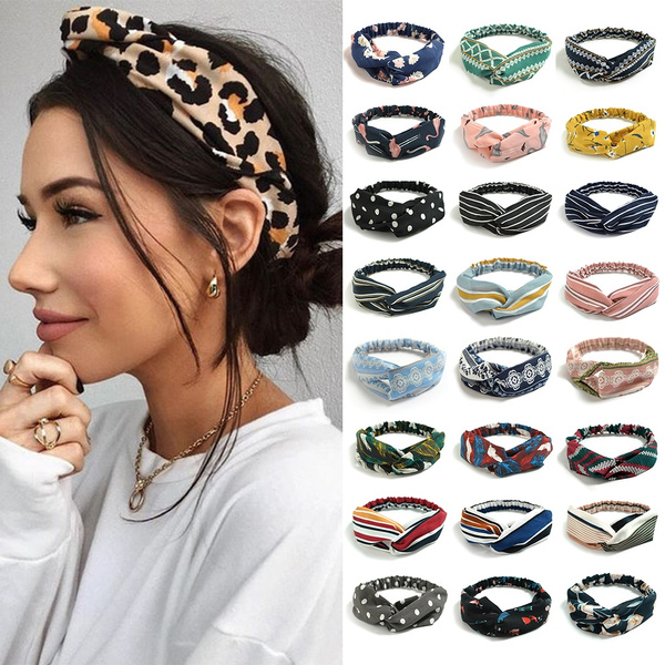 Headbands Retro Style Turban With Knot Hair Accessories 