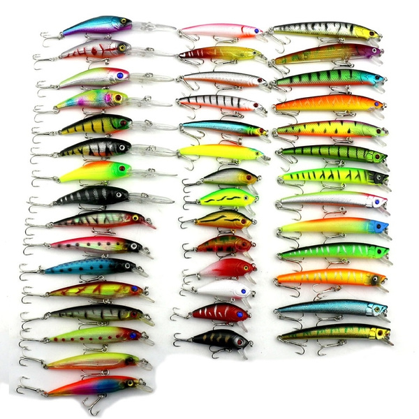 Artificial Bait Kit 43 Units Fishing Lures Set For Golden Peacock Bass