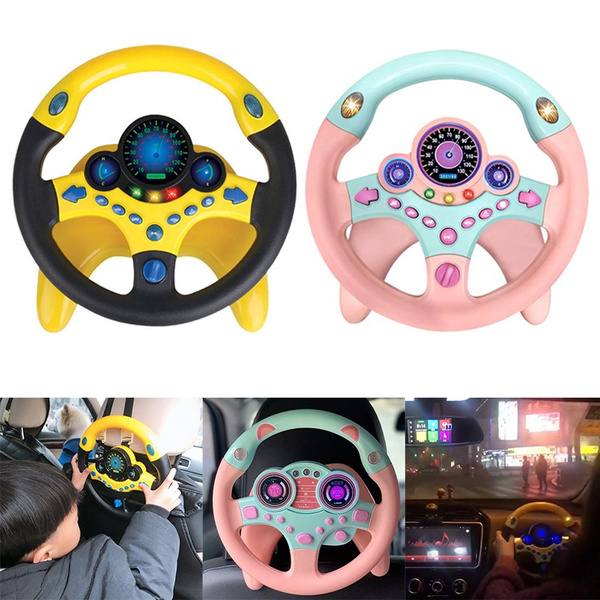 Simulation Steering Wheel with Light Baby Kids Musical Developing ...