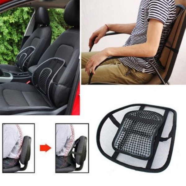 Practical Car Seat Office Chair Back Lumbar Support Mesh Cushion Pad