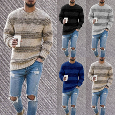 crewneck sweater, Plus Size, Winter, Sleeve