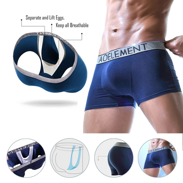 Men's Separated Healthy Underwear Lift Eggs Pouch Underpants Boxer