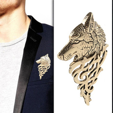 wolfbadge, collarjewelry, Fashion, Pins