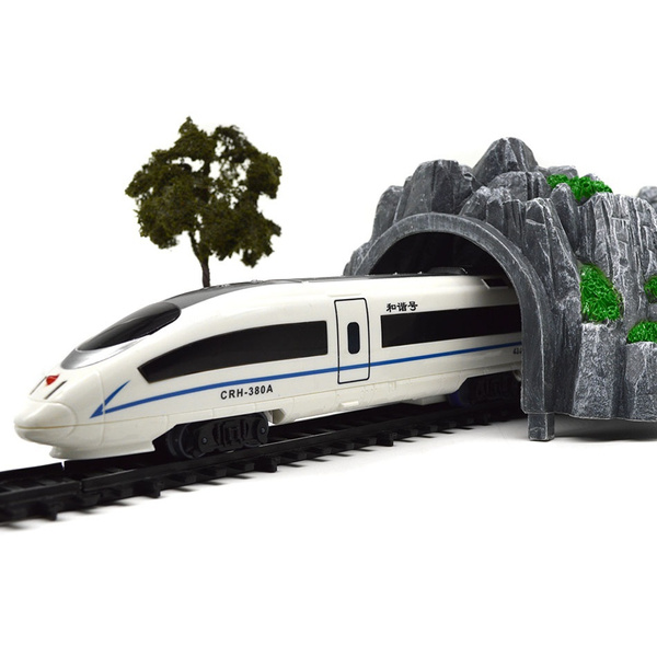 large plastic train set