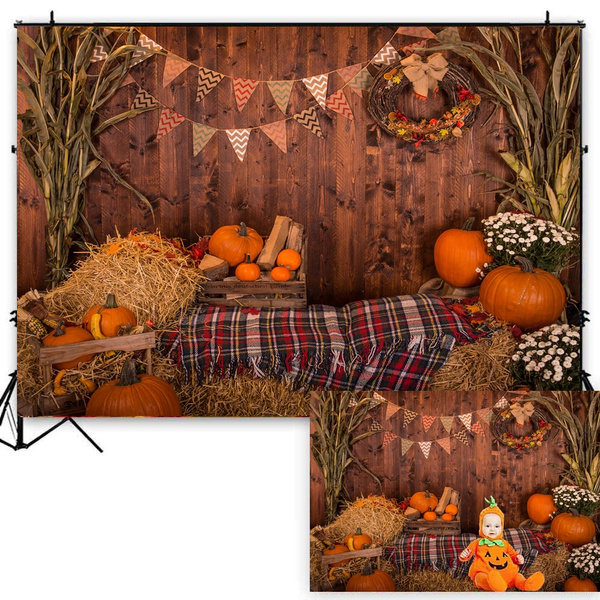 Allenjoy 5x3ft Fall Maple Leaves Photography Backdrop Autumn Harvest Scene Background Floor Thanksgiving Party Supplies Halloween Decoration Banner Photo Booth Props