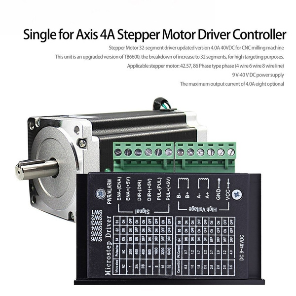 4A 9~40V Micro-Step CNC Single Axis TB6600 Stepper Motor Driver Controller 