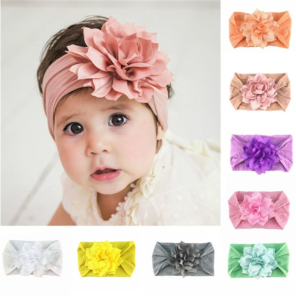 10pcs Newborn Baby Girl Infant Toddler Headband Bow Ribbon HairBand Accessory 