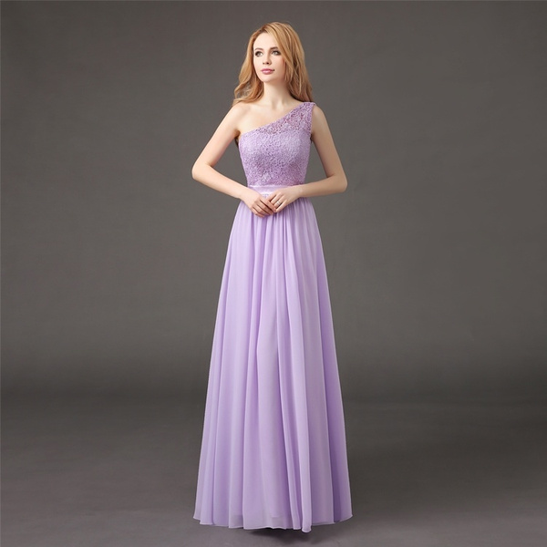 lace lilac bridesmaid dress