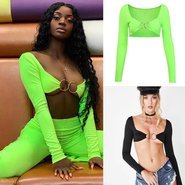 Crop Top Club Outfit Clothing, Party Outfits Crop Tops