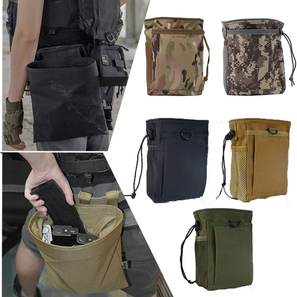 Military Molle Ammo Pouch Tactical Gun Magazine Dump Drop Reloader ...