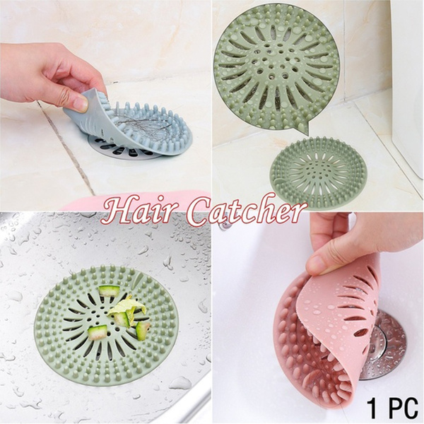 Bathroom Accessories Silicone Hair Filter Sink Strainer Colander Drains Cover 