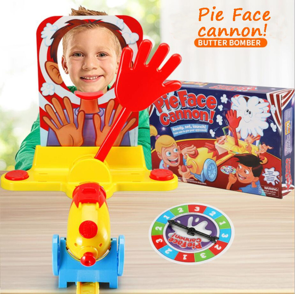 Pie Face Cannon Game Whipped Cream Family Board Game Kids Ages 5