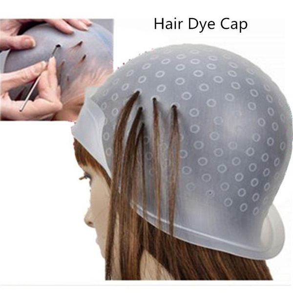 Professional Dye Silicone Cap With Hook Hair Salon Color Coloring ...