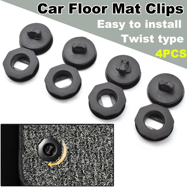 Car Floor Mats Anti-Slip Clip Auto Carpet Fixing Grips Clamps Holders Black  10PC