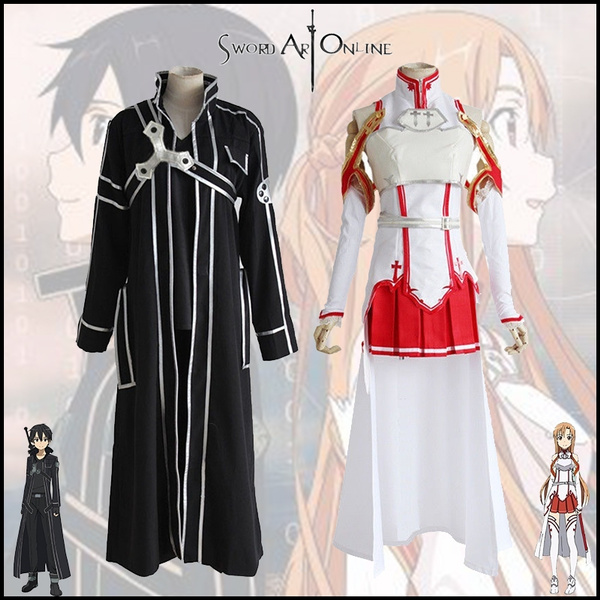 Details about   New!Sword Art Online Asuna Yuuki cCape Cloak and Dress#54 
