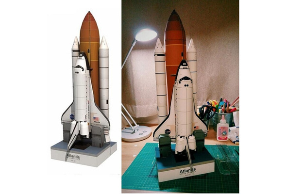 150 Shuttle Atlantis Puzzle Handmade Rocket foYU 3D Paper Model Papercraft 1 
