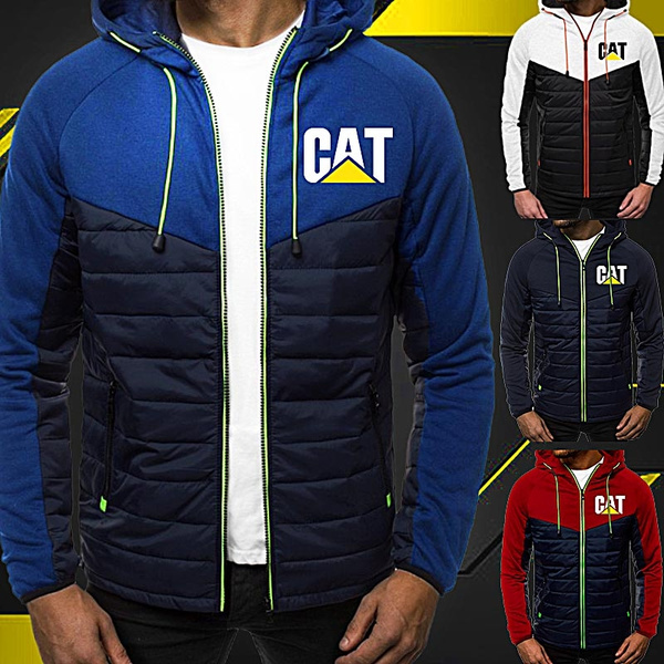 New Arrival Autumn Winter CAT Caterpillar Men Fashion Sports Jacket Cotton  Keep Warm Jacket Zipper Hoodie Jackets | Wish