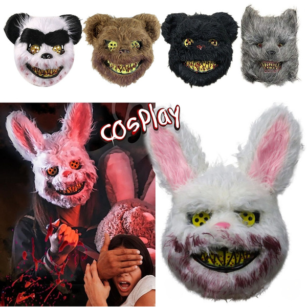 Halloween Fluffy Plush Cuddly Devil Eye Mask 