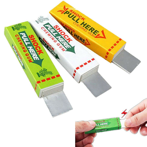 Electric Shock Joke Chewing Gum Toy Gift Gadget Prank Trick Gag V 