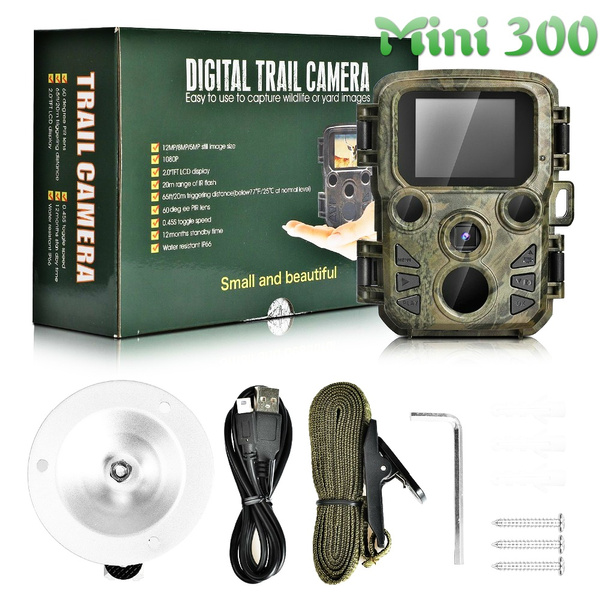 Mini300 HD1080P Hunting Trail Camera 16MP IR Wildlife Scouting Night Vision 