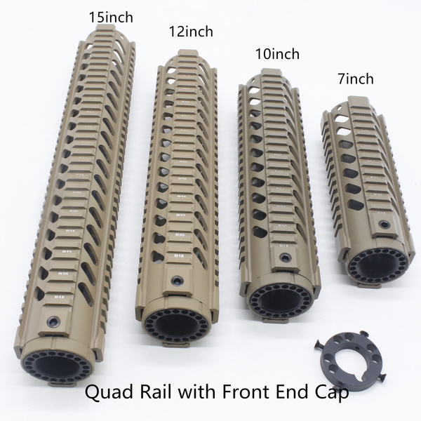 7''10''12''15'' inch Quad Rail Handguard Free Float Mount System with ...