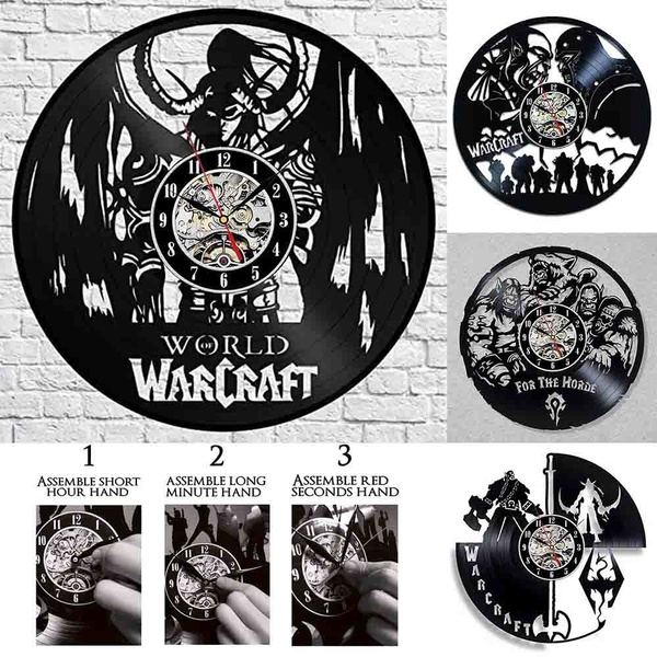 WARCRAFT Wall Clock vinyl record Clock Home Decoration 
