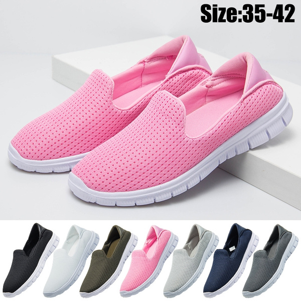 Women's Casual Athletic Sneakers - Lightweight Breathable Slip On ...