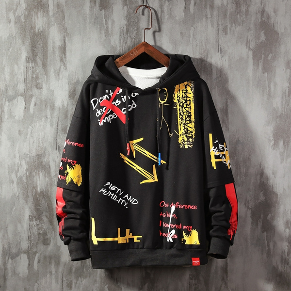 Mens 2025 graffiti hoodie