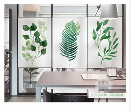 Plants, stainedfrostedglasswindowfilm, Office, Glass