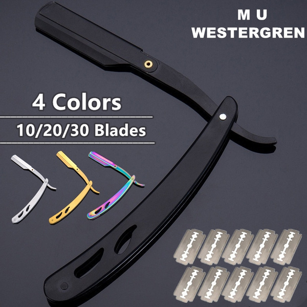 New Fashion Stainless Steel Straight Blade Razor