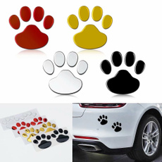 2Pcs/Set Car Sticker Cool Design Paw 3D Animal Dog Cat Bear Foot Prints Footprint Decal Wall Stickers