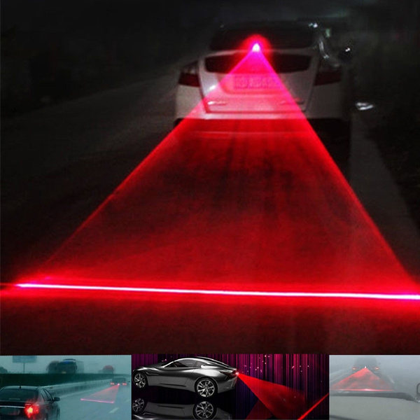 Car Auto LED Laser Fog Light Vehicle Anti Collision Taillight