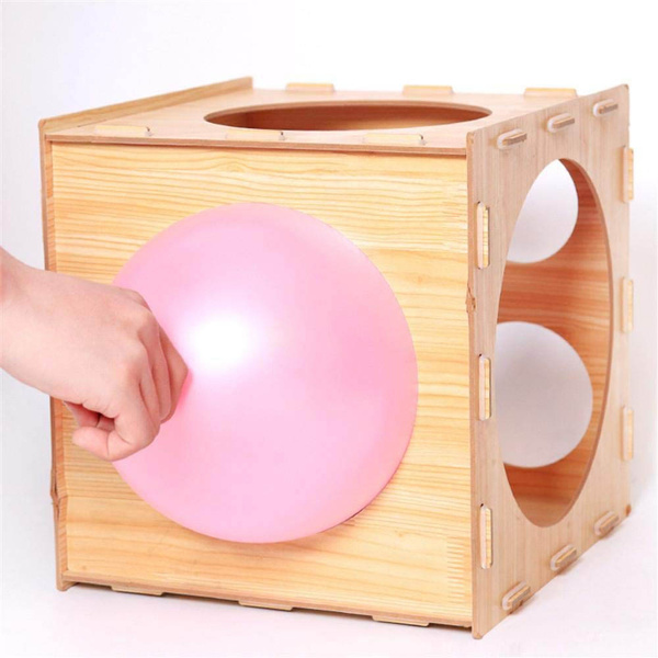 Plastic Balloon Sizer Box 9 Holes Cube Balloon Size Measurement