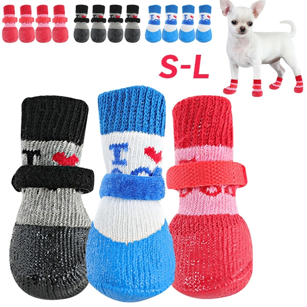 4 Pcs Anti Slip Dog Socks Waterproof Paw Protectors Non Slip Sports ...