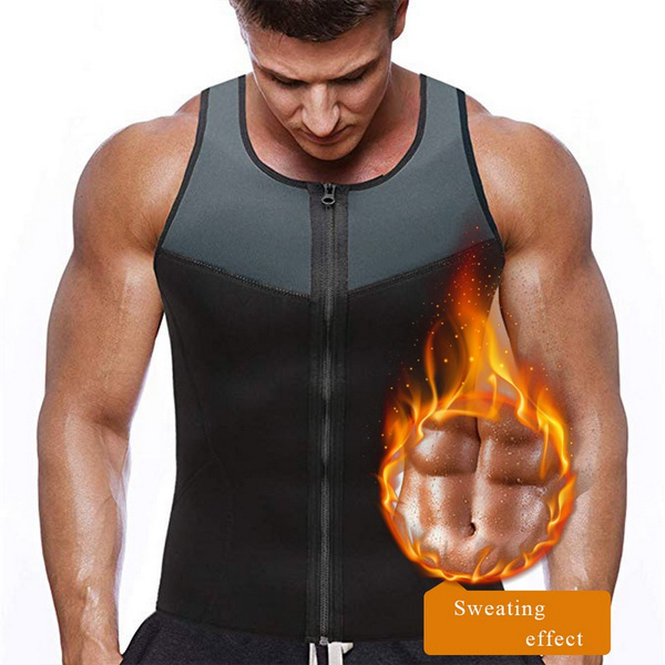 Thermo Body Shaper Sauna-Vest Men Gym Fitness Slim Tank Top Waist Trainer 